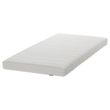HEMNES تخت نهار بـ3 أدراج/فرشتين, رمادي/Åfjäll متين., 80x200 سم