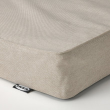 HEMNES تخت نهار بـ3 أدراج/فرشتين, رمادي/Vannareid صلبة أكثر, 80x200 سم
