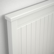 HEMNES تخت نهار بـ3 أدراج/فرشتين, أبيض/Åfjäll متين., 80x200 سم