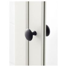 HEMNES خزانة عالية مع باب مرآة, أبيض, 49x31x200 سم