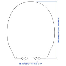 VALLOXEN مقعد مرحاض, أبيض