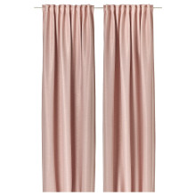 VILBORG زوج برادي عاتمة للغرفة, زهري/مع شريط برداي, 145x300 سم