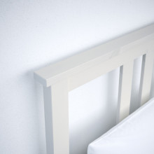 HEMNES إطار تخت، أبيض Luröy، 120×200سم