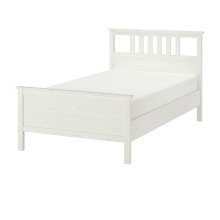HEMNES إطار تخت، أبيض Luröy، 120×200سم