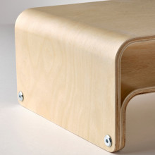 VATTENKAR حامل لابتوب/شاشة, بتولا, 52x26 سم