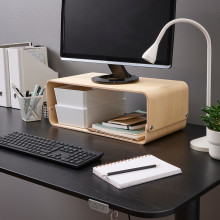 VATTENKAR حامل لابتوب/شاشة, بتولا, 52x26 سم