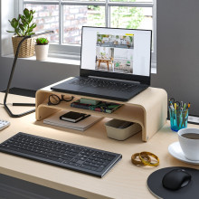 VATTENKAR حامل لابتوب/شاشة, بتولا, 52x26 سم