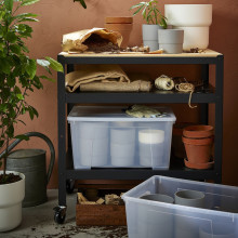 SAMLA صندوق, شفاف, 56x39x28 سم/45 ل