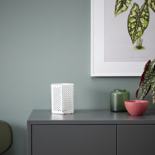 VÅRSYREN فانوس للشموع الصغيرة, أبيض, 12 سم