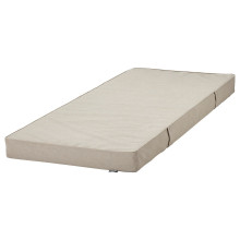 VIHALS تخت نهاري مع فرشة, أبيض/Vannareid صلبة أكثر, 80x200 سم