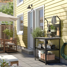 GRILLSKÄR وحدة حوض مع لوح خلفي
