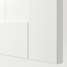 PAX / GULLABERG تشكيلة خزانة ملابس., أبيض/أبيض, 100x60x236 سم