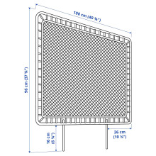 VEVELSTAD هيكل تخت مع ٣ ألواح رأس, أبيض/Tolkning خيزران, 90x200 سم