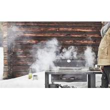GRILLSKÄR شواية بالفحم, أسود/ستينلس ستيل خارجي, 86x61 سم