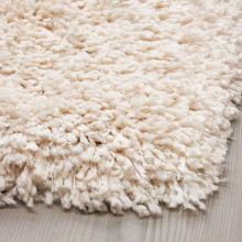 VOLLERSLEV سجادة، وبر طويل, أبيض, 80x150 سم