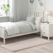 VOLLERSLEV سجادة، وبر طويل, أبيض, 80x150 سم