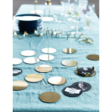 GLATTIS قواعد كؤوس مع حامل, لون نحاسي, 8.5 سم