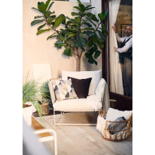 HAVSTEN كرسي بذراعين، خارجي, بيج/بيج