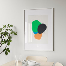 RÖDALM برواز, أبيض, 70x100 سم