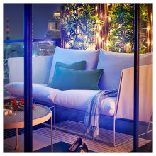 HAVSTEN كنبة مقعدين، خارجية, بيج, 179x92x76 سم