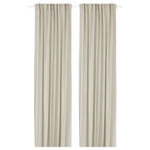 GINSTMOTT زوج برادي, بيج/مع شريط برداي, 145x300 سم