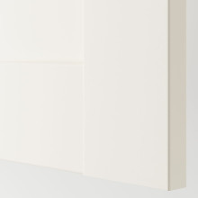 PAX / BERGSBO تشكيلة خزانة ملابس., أبيض/أبيض, 150x66x236 سم