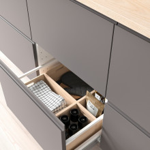 UPPDATERA صندوق تخزين, بامبو فاتح, 16x24x15 سم