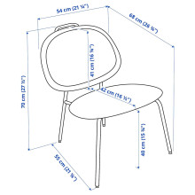 GÄVLE كرسي مريح, Diseröd أحمر