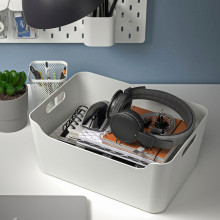 UPPDATERA صندوق, أبيض, 34x24 سم