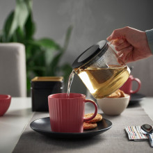 RIKLIG إبريق شاي, زجاج, 0.6 ل