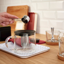 RIKLIG إبريق شاي, زجاج, 0.6 ل