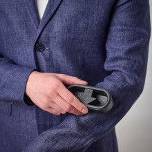 FRUKTPLOCKARE فرشاة وبر, أسود / رمادي فاتح, 12x6x4 سم