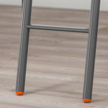 TUFFING إطار تخت عالي., رمادي غامق, 90x200 سم