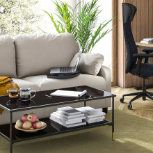 ÖJULF داعم للاب توب, رمادي غامق, 52x38 سم