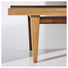 GUTTANE طاولة قهوة, سنديان, 116x39 سم