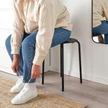 MARIUS مقعد, أسود, 45 سم