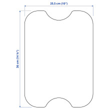 NORRÅVA غطاء, خيزران, 36x26 سم