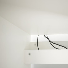 MALM مكتب, أبيض, 140x65 سم
