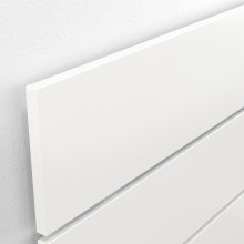 NORDLI هيكل تخت مع تخزين ولوح رأس, أبيض, 160x200 سم