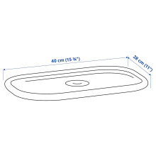 TROFAST غطاء, أبيض, 40x28 سم