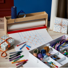 MÅLA حامل ورق مع تخزين