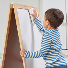 MÅLA قلم سبورة بيضاء مع حامل/ممسحة, ألوان منوعة