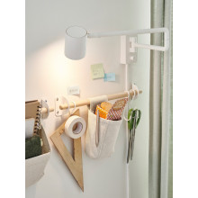 NEREBY خطاف بشكل S, أبيض