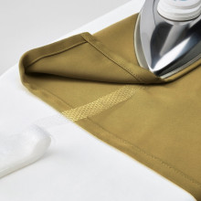 MAJGULL زوج برادي عاتمة للغرفة, بيج-أصفر/مع شريط برداي, 145x300 سم