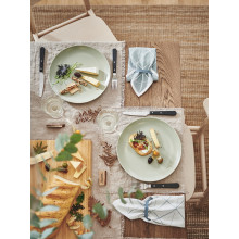 FÄRGKLAR صحن, مطفي أخضر, 26 سم