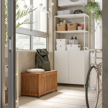 NÄMMARÖ صندوق تخزين, بني فاتح داخلي/خارجي, 80x40x45 سم