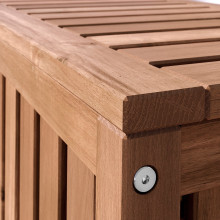 NÄMMARÖ صندوق تخزين, بني فاتح داخلي/خارجي, 80x40x45 سم