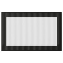 FÄLLSVIK باب زجاج, فحمي/زجاج قصب, 60x38 سم