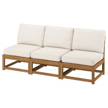 NÄMMARÖ وحدة كنب بثلاث مقاعد, خارجي بني فاتح/Frösön/Duvholmen بيج