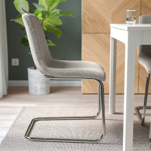 LUSTEBO كرسي, Viarp بيج/بنّي